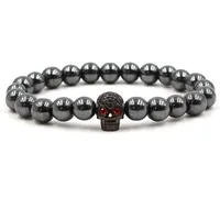 Skull Fashion No Inlaid Alloy Natural Stone Bracelets Wholesale main image 8