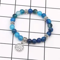 Flor Moda Otro Piedra Natural Pulsera Venta Al Por Mayor main image 3