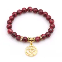 Printing Fashion No Inlaid Natural Stone Bracelets Wholesale main image 1
