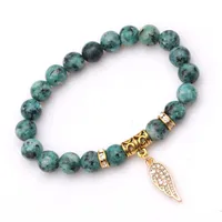 Printing Fashion No Inlaid Natural Stone Bracelets Wholesale main image 2