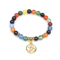 Printing Vintage Style  Alloy Natural Stone Bracelets Wholesale sku image 1