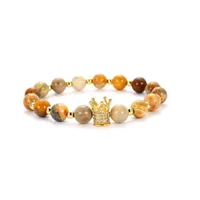 Crown Fashion Zircon Copper Bracelets Wholesale main image 5