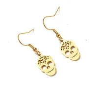 Skull Fashion Copper Earrings main image 1