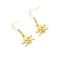 Skull Fashion Copper Earrings main image 3