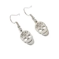 Skull Fashion Copper Earrings sku image 3