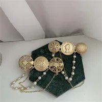 Printing Fashion Alloy Plating Artificial Gemstones Women'S Brooches main image 4