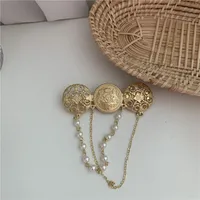 Printing Fashion Alloy Plating Artificial Gemstones Women'S Brooches sku image 4