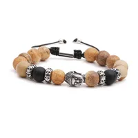 Buddha Fashion No Inlaid Stainless Steel Bracelets Wholesale sku image 5