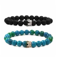 Mode Le Cuivre Couronne Unisexe Bracelets main image 1