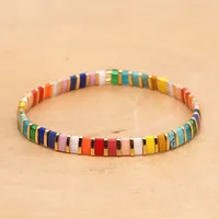 Rainbow Style Fashion Beach Bohemian Bracelet Imported Tila Beaded Jewelry Wholesale Doublewinwholesale main image 4