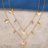 Butterfly Vintage Style Alloy Necklace Wholesale main image 3