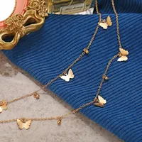 Butterfly Vintage Style Alloy Necklace Wholesale main image 4
