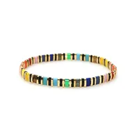 Rainbow Style Fashion Beach Bohemian Bracelet Imported Tila Beaded Jewelry Wholesale sku image 2