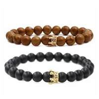 Couronne Mode Le Cuivre Bracelets De Gros main image 2