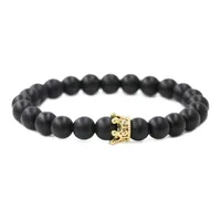 Mode Le Cuivre Couronne Unisexe Bracelets main image 5