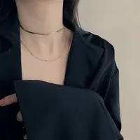 Geométrico Moda Chapados en oro de 18k Acero Inoxidable 304 Collar Venta Al Por Mayor main image 3