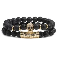 Skull Fashion No Inlaid Natural Stone Bracelets Wholesale sku image 13