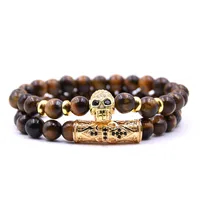 Skull Fashion No Inlaid Natural Stone Bracelets Wholesale sku image 14