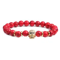 Skull Fashion No Inlaid Natural Stone Bracelets Wholesale sku image 6