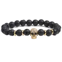 Skull Fashion No Inlaid Natural Stone Bracelets Wholesale sku image 7