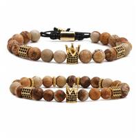 Couronne Mode Le Cuivre Bracelets De Gros main image 3
