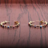 Ojo Del Diablo Moda Cobre Pendientes main image 2