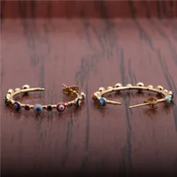 Ojo Del Diablo Moda Cobre Pendientes main image 3