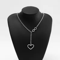 Heart Simple Style Titanium Steel Pendant Necklace Wholesale main image 1
