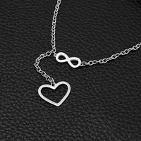 Cœur Style Simple Acier Au Titane Pendentif De Gros main image 3
