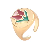 Simple Fashion Multi-layer Eart Drop Wax Color Ring Wholesale sku image 6