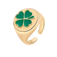 Simple Fashion Multi-layer Eart Drop Wax Color Ring Wholesale sku image 8