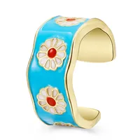 Simple Fashion Multi-layer Eart Drop Wax Color Ring Wholesale sku image 18