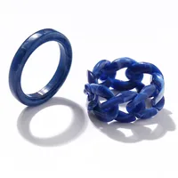 Simple Fashion Multi-layer Eart Drop Wax Color Ring Wholesale Doublewinwholesale sku image 4