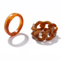 Simple Fashion Multi-layer Eart Drop Wax Color Ring Wholesale Doublewinwholesale sku image 5