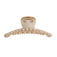 Korean Hair Clip Large Hair Clip Pearl Catch Clip Headdress Shark Hair Catch main image 1
