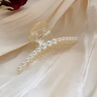 Korean Hair Clip Large Hair Clip Pearl Catch Clip Headdress Shark Hair Catch sku image 3