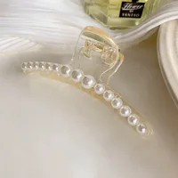 Korean Hair Clip Large Hair Clip Pearl Catch Clip Headdress Shark Hair Catch sku image 4