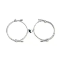 Simple Style Heart Alloy Rope Braid Couple Bracelets sku image 9