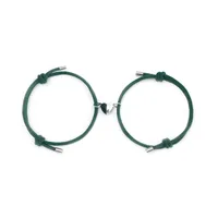 Simple Style Heart Alloy Rope Braid Couple Bracelets sku image 11