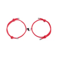 Simple Style Heart Alloy Rope Braid Couple Bracelets sku image 13