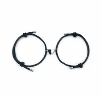 Simple Style Heart Alloy Rope Braid Couple Bracelets sku image 21