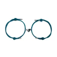 Style Simple Cœur Alliage Corde Tresser Coupler Bracelets main image 4