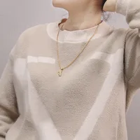 Bear Simple Style Zircon K Gold Plated 304 Stainless Steel Necklace Wholesale main image 2