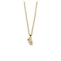 Bear Simple Style Zircon K Gold Plated 304 Stainless Steel Necklace Wholesale main image 5