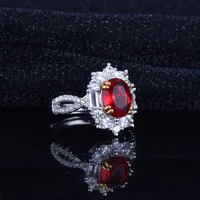 Retro Copper Rhombus Diamond Artificial Gemstones Women'S main image 5
