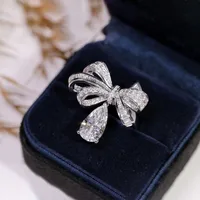Luxurious Copper Bow Knot Diamond Artificial Gemstones Women'S main image 5