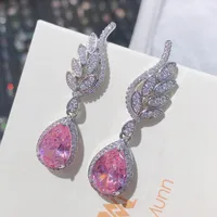 Water Droplets Luxurious Copper Artificial Gemstones Earrings Ear Studs main image 1