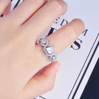 Copper Heart Diamond Artificial Gemstones Women'S main image 4