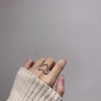 Mode Le Cuivre Cœur Diamant Pierres Précieuses Artificielles Femmes main image 4