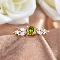Elegant Copper Geometric Diamond Artificial Gemstones Women'S main image 2